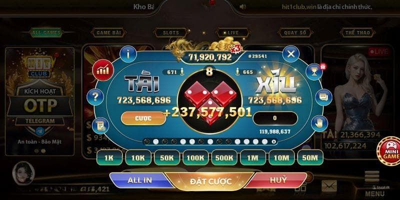 Danh sách top game Tài Xỉu hot nhất